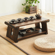 复古实木榻榻米茶桌家用折叠和室几桌飘窗小桌子茶室小茶几矮茶台