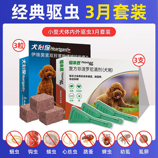 犬心保小型犬体内狗，泰迪犬用福来恩滴剂，体外驱虫药狗狗体内外一体