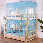 上下床蚊帐子母床高低双层床铺，家用儿童床，加密加厚不锈钢支架系绳