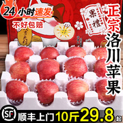 洛川红富士苹果10斤冰，糖心陕西正宗苹果水果应季新鲜洛川礼盒