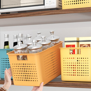 桌面收纳盒多功能橱柜抽屉置物塑料家用多功能厨房台面零食收纳筐