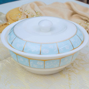 碗碟套装家用欧式金边餐具套装碗盘子碗具碗筷陶瓷58头（椒盐