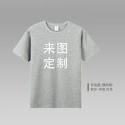高档工作服定制T恤短袖diy班级聚会团体装个性订做圆领广告衫印字