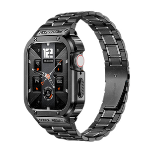 适用AppleWatch9金属iWatch8表带iWatchUltra2表壳iWatchS6保护壳WatchS5套S8/S7/S6/SE苹果Watch手表带Ultra