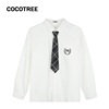 COCOTREE/棵棵树青少年装春秋学生男童女童纯白学院风长袖衬衫