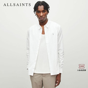 ALLSAINTS男士羊头刺绣衬衫休闲长袖衬衣经典纯色春季MS257U