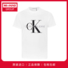 Calvin Klein凯文克莱CK男士大logo印花全棉短袖T恤纯棉圆领体恤