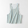 e58-2初夏女装时尚彩色竖条纹，垂感气质短款轻薄雪纺背心吊带