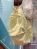 苏在在(苏在在)同款书包女韩版初中生，可爱奶黄色，背包高中学生大容量双肩包