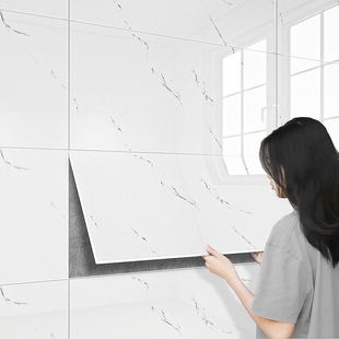 仿瓷砖墙贴铝塑板墙纸自粘防水防潮墙壁贴纸厨房卫生间墙面砖自贴