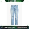 香港直邮Frame Denim 女士 Le 宽松磨破低腰直筒牛仔裤 LSLJ727R