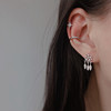 无耳洞耳骨耳夹通体925纯银，不需要耳洞的耳钉精致星星耳环女