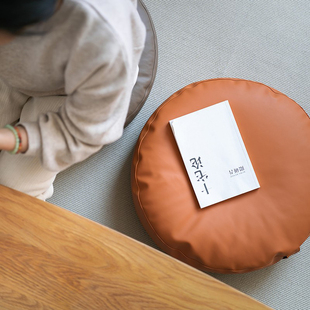 皮质蒲团坐垫地上坐墩，日式家用圆形榻榻米，茶几小垫子打坐飘窗加厚