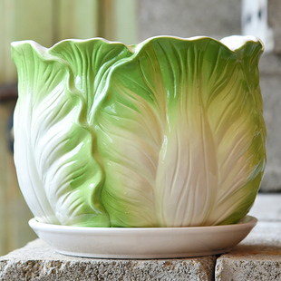 花盆陶瓷创意个性大号特大号带托盘家用绿萝多肉花盆