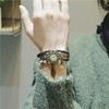 首瑞石英编织时装复古女表皮手链表学生韩国个性时尚潮流手表