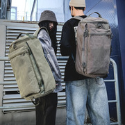 双肩包户外(包户外)旅行水桶背包帆布登山运动男驴友，超火个性大容量行李包
