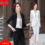 白色西装外套女气质显瘦职业，套装秋冬韩版小个子，长袖小西服