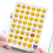 emoji表情贴纸iphoneqq手帐相册diy手机，装饰可爱笑哭脸小贴画