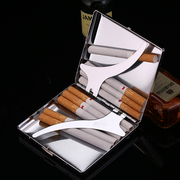 日本王子烟盒轻薄铜拉丝金属简约烟盒20支装烟壳男女士香烟盒烟夹