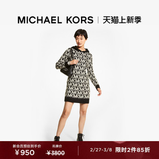 MICHAEL KORS 女士 Logo 连帽卫衣式连衣裙