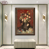 高档美式玄关装饰画梵高向日葵，餐厅客厅油画壁画，小众现代欧式挂画