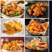 餐饮韩式炸鸡美食鸡排鸡腿高清摄影大图照片素材JPG格式背景