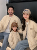 2023棒球服儿童棉服外套菱格亲子装韩版洋气夹棉家庭装外套潮