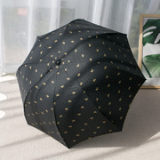 鸟笼伞拱形雨伞公主伞蘑菇伞，防晒防紫外线黑胶，遮阳折叠女太阳伞夏