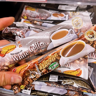 马来西亚 进口可比怡保白咖啡原味 提神 速溶咖啡粉饮品