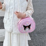 韩国简约儿童包包单肩斜挎包女童时尚公主珍珠手提小香包女孩小包