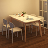 餐桌小户型家用简易经济型公寓桌子出租房饭桌桌椅组合实木腿长桌
