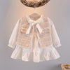 婴儿秋装套装1-3岁2韩版女宝宝纯棉春秋洋气女童二件套连衣裙