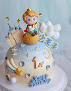 儿童生日蛋糕男宝男孩创意网红动物，奶油小王子个性生日蛋糕送男友