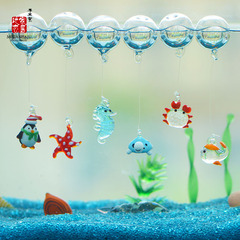 鱼缸漂浮摆件悬浮球玻璃鱼海星