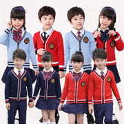 幼儿园园服春秋冬装冲锋衣小学生校服套装儿童运动班服冬季三件套