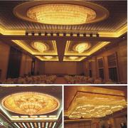 酒店大堂灯长方形水晶灯，别墅ktv会所，宴会厅装饰非标工程灯具