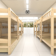 高低木床双层床松木床儿童床子母，床上下铺高架，高低床实木母子床