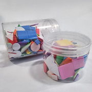 罐装几何图形贴纸 儿童手工制作材料马赛克贴画eva泡沫海绵贴纸