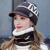 ga20男女款帽子冬季韩版百搭加绒保暖毛线帽，骑车护耳加厚针织帽