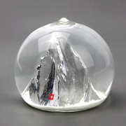 阿尔卑斯雪花水晶球瑞士马特洪峰教师节男士创意家居办公摆件
