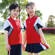 小学生校服夏季套装学院风幼儿园园服夏季款一年级儿童班服两件套