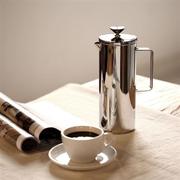 不锈钢法压壶玻璃咖啡壶 家用泡冲茶器打奶泡 法式滤压壶手冲器具
