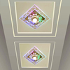 筒灯led水晶彩灯嵌入式方形过道灯走廊灯门厅玄关吸顶灯简约现代