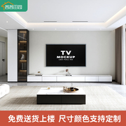 现代简约定制实木电视柜酒柜一体，组合柜小户型电视，墙储物柜可悬空