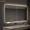 智能浴室镜柜挂墙式太空铝，洗手间卫浴镜柜单独带灯卫生间镜子壁挂
