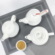 高端1210v茶具2022饭店餐厅酒店茶壶大容量纯白色泡茶水壶大