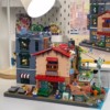 乐高积木玩具城市街景系列，复古大街拼装儿童益智女孩男孩生日礼物