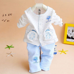 女宝宝春秋套装0-1岁男婴幼儿，春夏装纯棉衣服到3个月新生儿秋衣裤