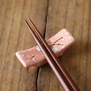 筷子托架日式梅花筷托陶瓷筷子，托筷枕创意厨房，筷拖餐具勺子筷子架