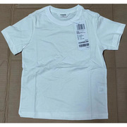安奈儿童装男童女童夏装纯棉圆领短袖T恤文化衫亲子装AM121860
